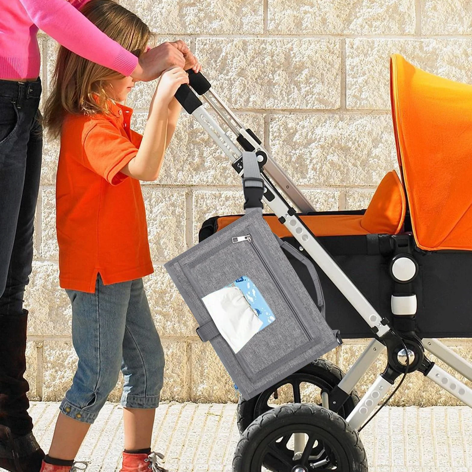 JSTHHTT Cambiador Bebé Portátil, Cambiador Bebe, Este Cambiador de Pañales es un Bolso Desmontable, Reutilizable Lavable A Máquina para Niños y Niñas, Dispensador de Toallitas y Cojín Acolchado