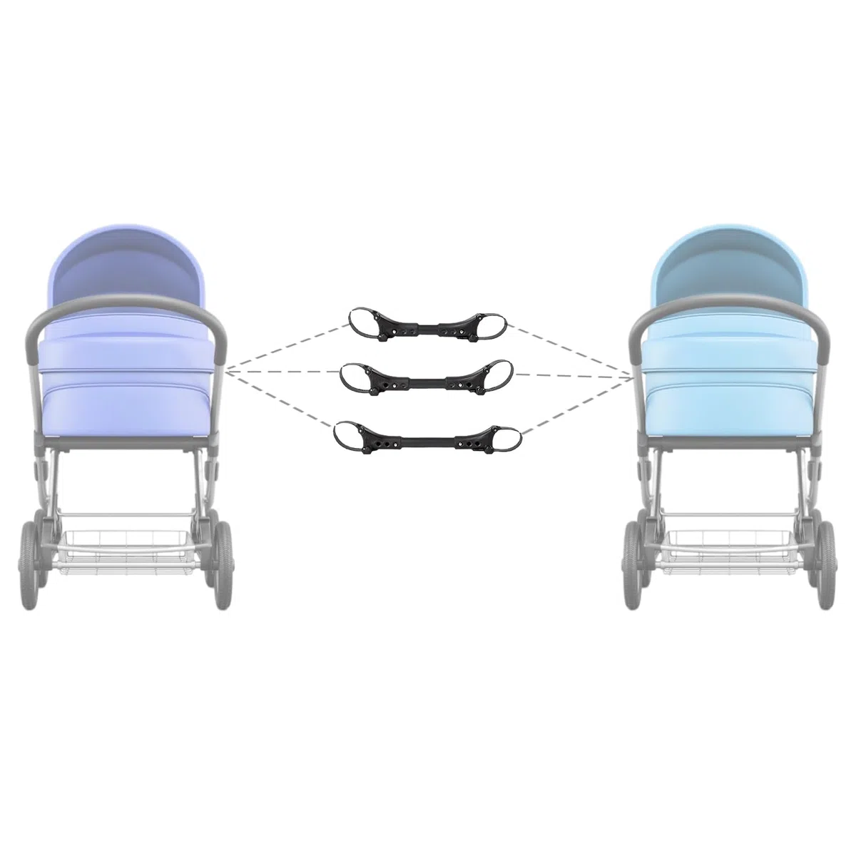 Trillizos Y Cuadrupletes Seguros, Juego De Juntas De Cochecito De Bebé, Conector (conjunto De) Conector Para Cochecito Gemelo, Cochecito, Juego De Conexión Para Trillizos De Cochecito De Bebé