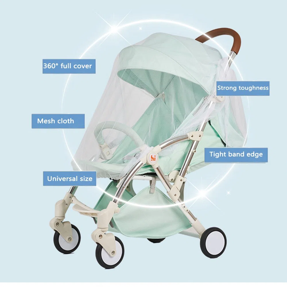 Moustiquaire Poussette, Universelle pour Landau, Auto-siège, Lit Parapluie, Protection Anti-insectes pour Bébés, Enfants Tissu à Mailles résistante, solide et lavable