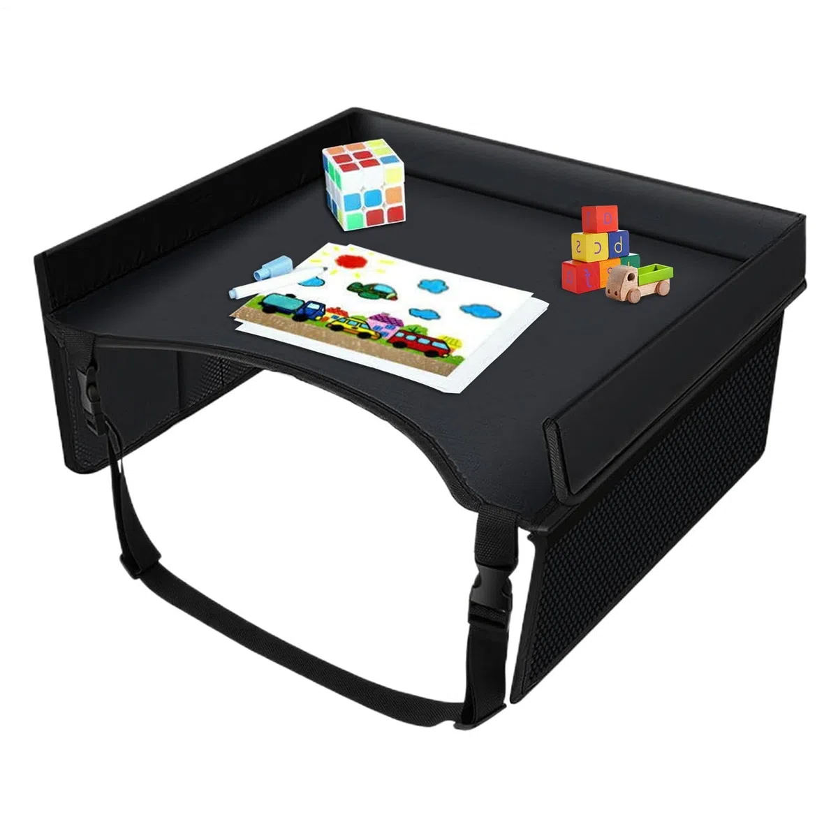 Bandeja Para Asiento De Coche Niños, Bandeja De Viaje Para Niños Mesa De Asiento De Coche Infantil Para Cochecitos, Avión, Tren, Cama