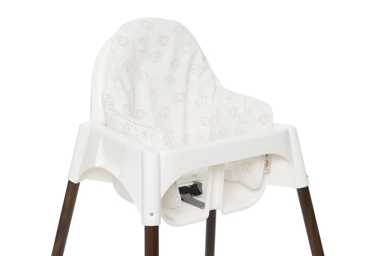 Jollein Cojín para Trona - Miffy and Friends - para Trona Antilop - con Soporte Lumbar y Lateral - Fácil de Limpiar - Reductor de Asiento para Trona - Recubierto de TPE