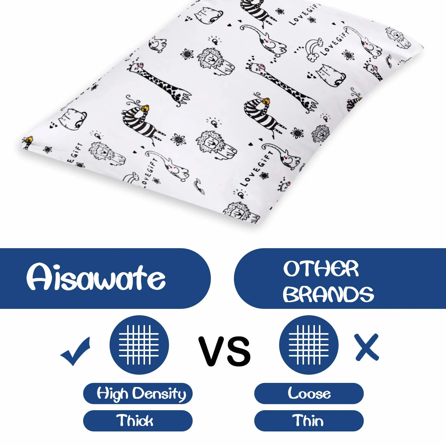 Juego de 2 fundas de almohada de 40 x 60 cm, 100 % algodón, cierre de sobre, lavable a máquina, funda de almohada de viaje