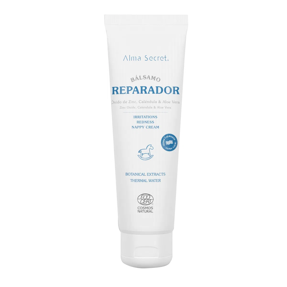 Alma Secret Crema rojeces multiusos o de Pañal con Óxido de Zinc, Caléndula & Aloe Vera - ECOCERT COSMOS NATURAL 100 ml