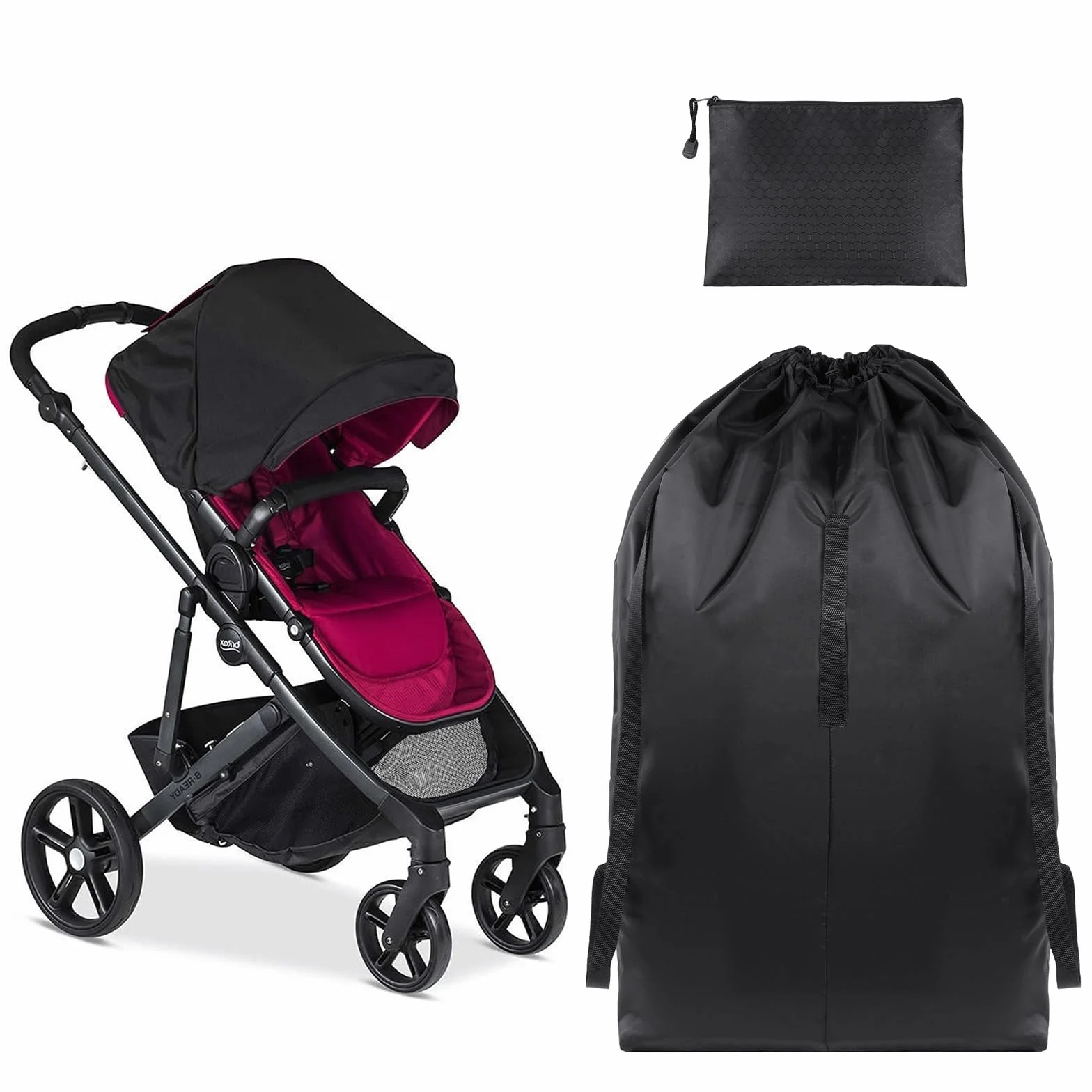 HOTUT 2 Bolsas de Viaje para Coche, 73 x 85cm Bolsa Protectora para Sillas de Coche, Bolsa de Transporte para Bebé y Avión
