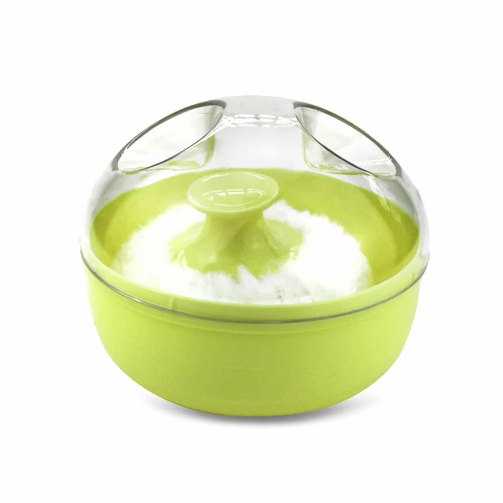ENDUL Esponja de Soplo de Polvo de Talco Corporal Suave para bebé portátil + Caja Contenedor útil
