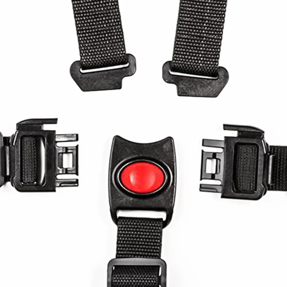Bebé 5 Puntos Cinturón Seguridad Con correa de hombro almohadillas y guardia pad punto ajustable para bebé Kid Safe para Trona, Cochecito y Silla de Paseo