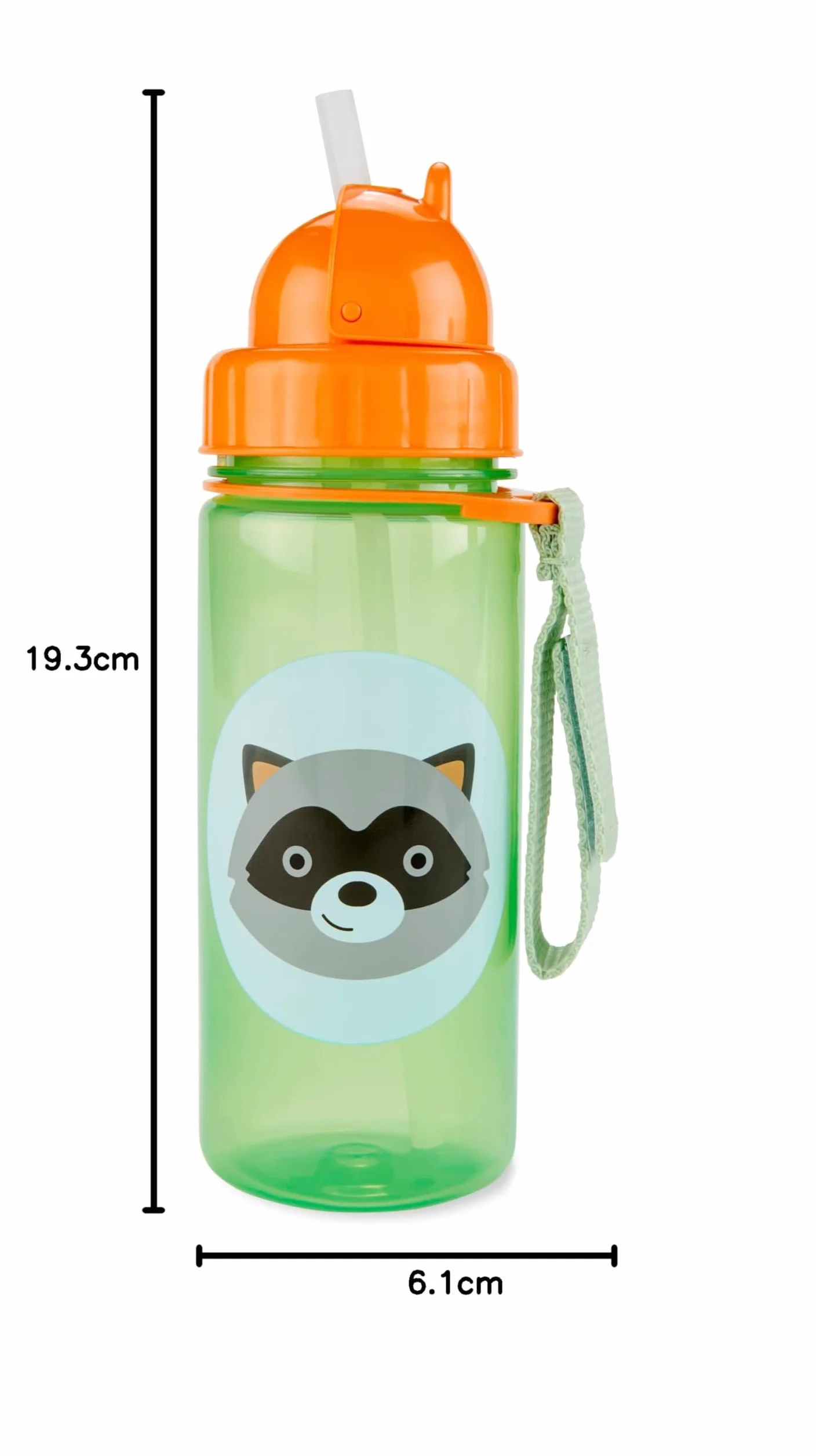 Skip Hop Zoo - Botella con pajita, diseño de mapache