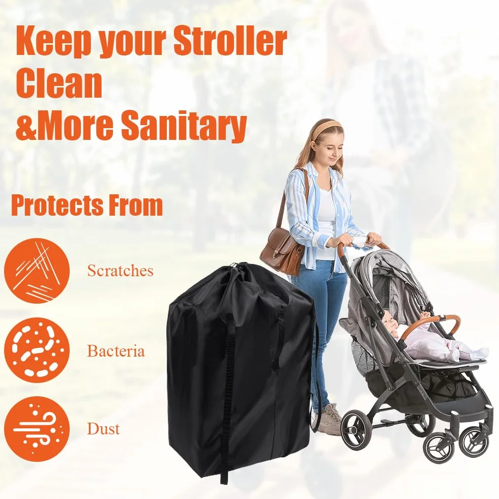 HOTUT 2 Bolsas de Viaje para Coche, 73 x 85cm Bolsa Protectora para Sillas de Coche, Bolsa de Transporte para Bebé y Avión