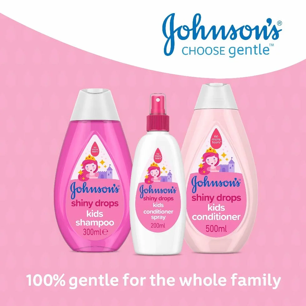 Johnson's Baby Kids Spray acondicionador de gotas brillantes
