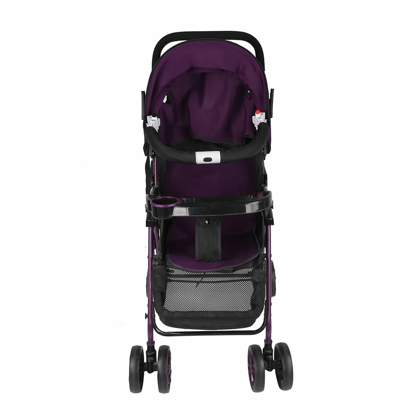 Manillar ajustable para cochecito de bebé, accesorios para cochecito, barra de parachoques, mango para cochecito, reposabrazos, barandilla delantera desmontable, valla de seguridad (Black)