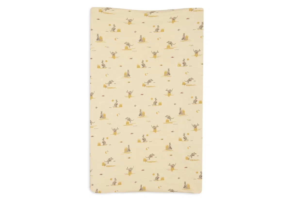 Jollein Funda para cambiador Jersey – Kangaroots – 50 x 70 cm – 100 % algodón – Certificado OEKO-TEX – Funda para cambiador