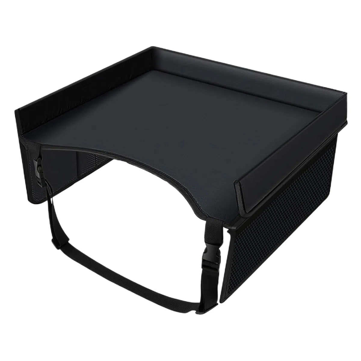 Bandeja de asiento de coche genérica, bandeja de asiento de coche para bebé, mesa de viaje plegable | Organización indispensable con correas ajustables para comidas portátil Actividades