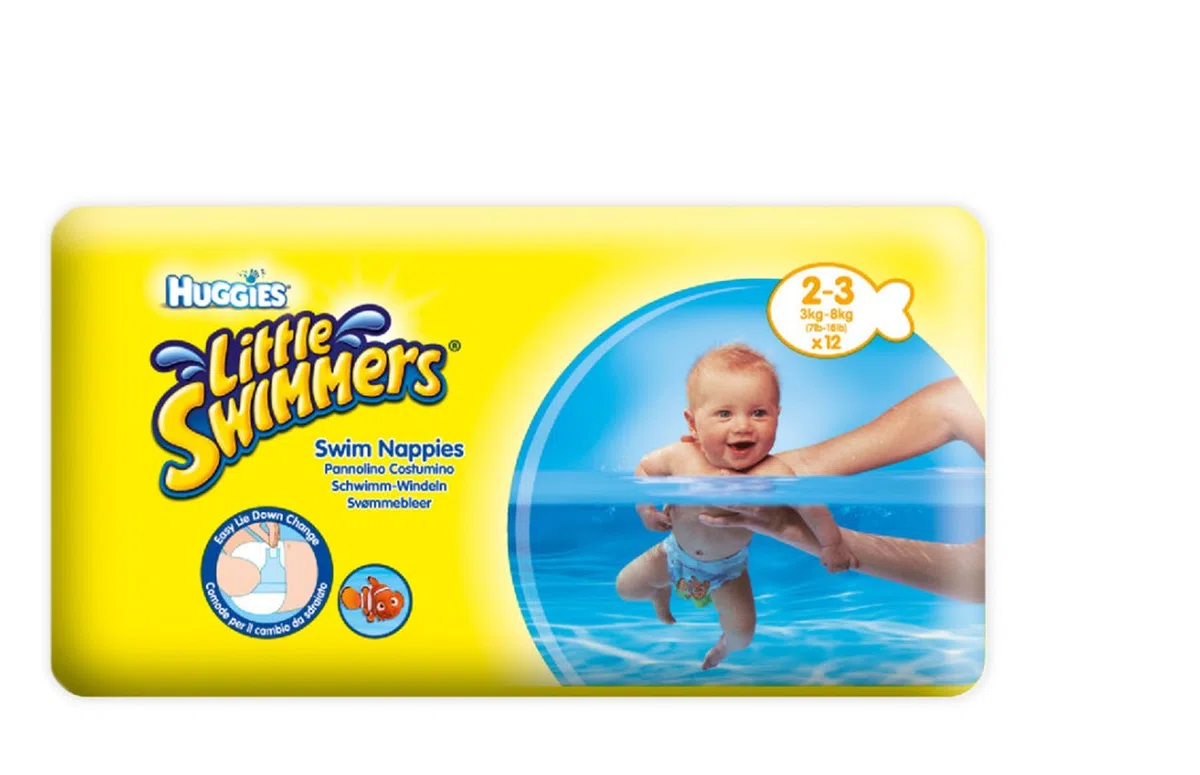 Huggies Little Swimmers – Pañales Tamaño 2 – 3, 2 x Paquetes de 12 (24 Pañales)