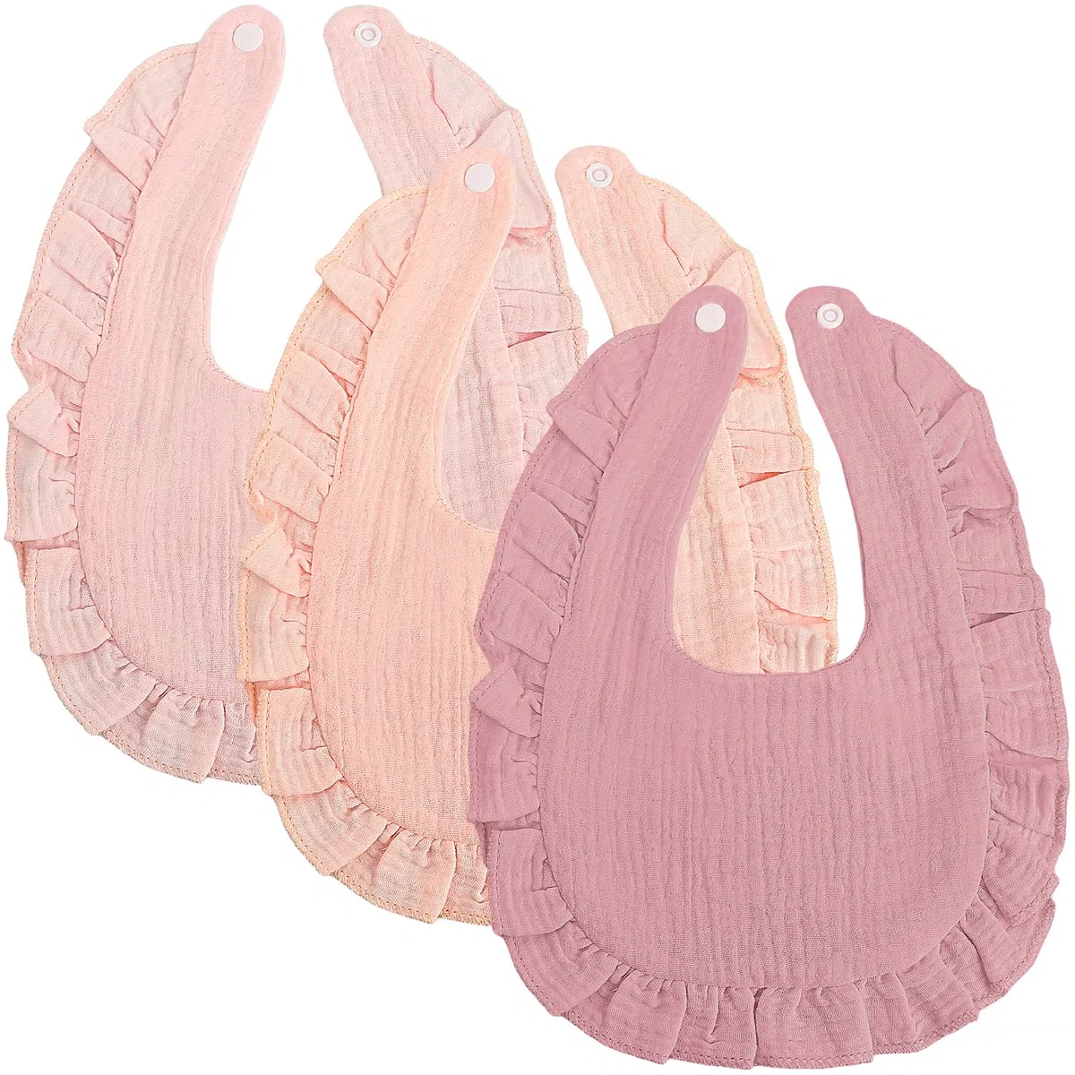Baberos de muselina para bebé, baberos para recién nacidos y niños pequeños 0-24 meses, pack de 3 suaves y absorbentes para bebés unisex
