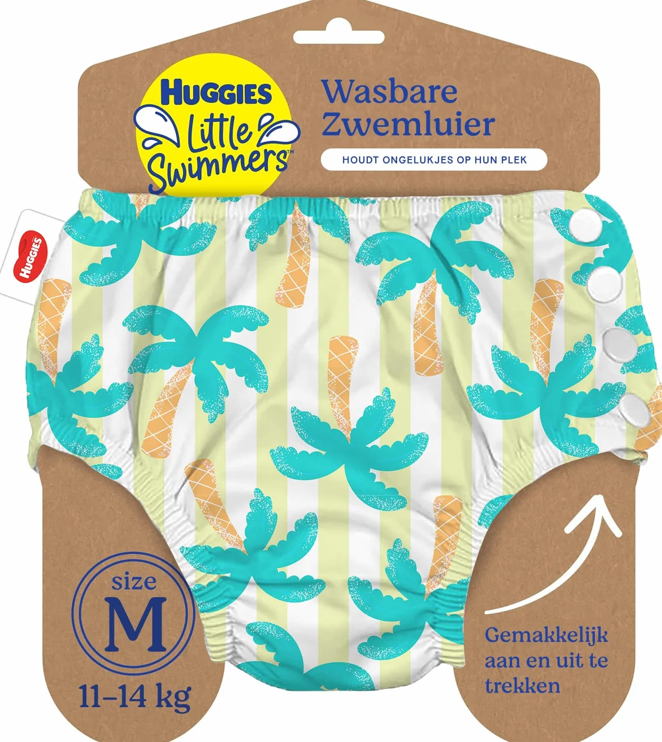 Huggies Little Swimmers Pañal Bañador Reusable Talla 3-4 Tropical P1