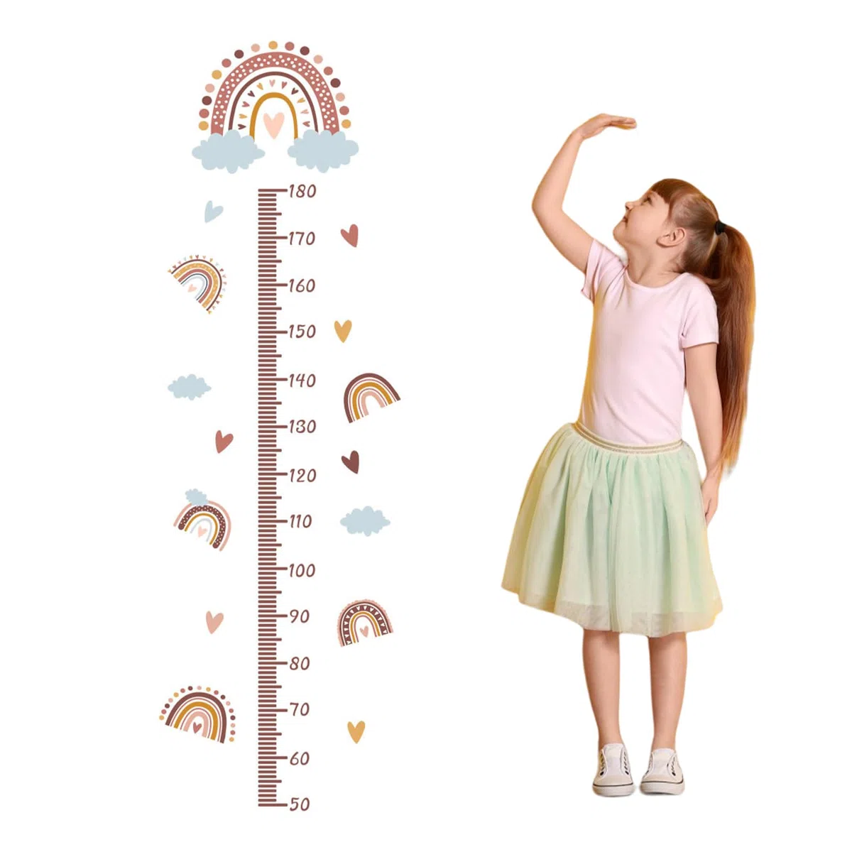 Medidor Niños Pared Vinilos,Tabla de Altura para Niños,Medidor Altura Niños Adhesivos,Tabla de Estatura para Niños,Tabla de Crecimiento Infantil,Gráficos de Crecimiento Altura