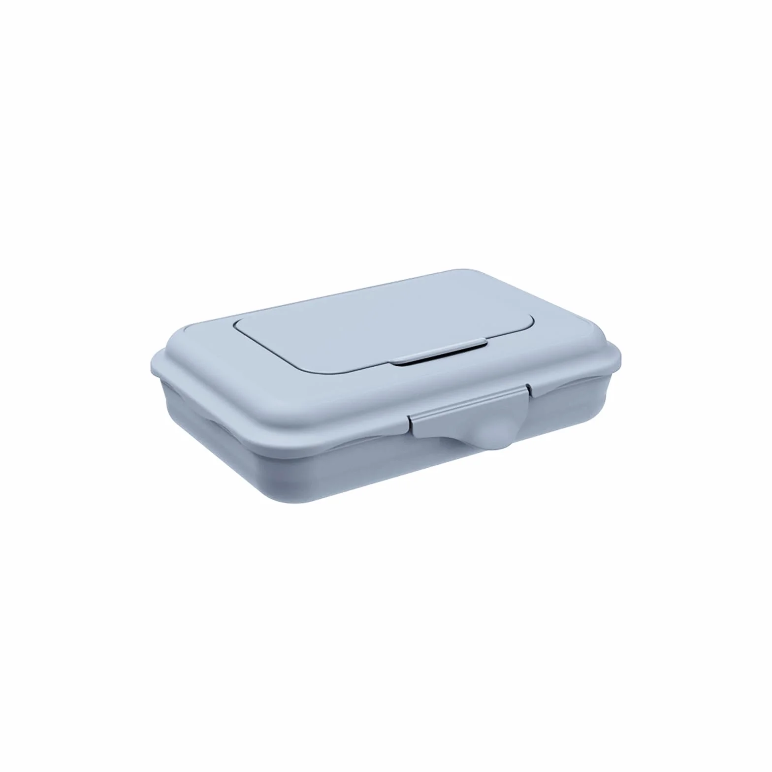 Rotho Babydesign Caja para toallitas húmedas azul 0,45 l – Caja de almacenamiento para toallitas húmedas, toallitas de bebé, toallitas de limpieza, dispensador de toallitas herméticas rellenables