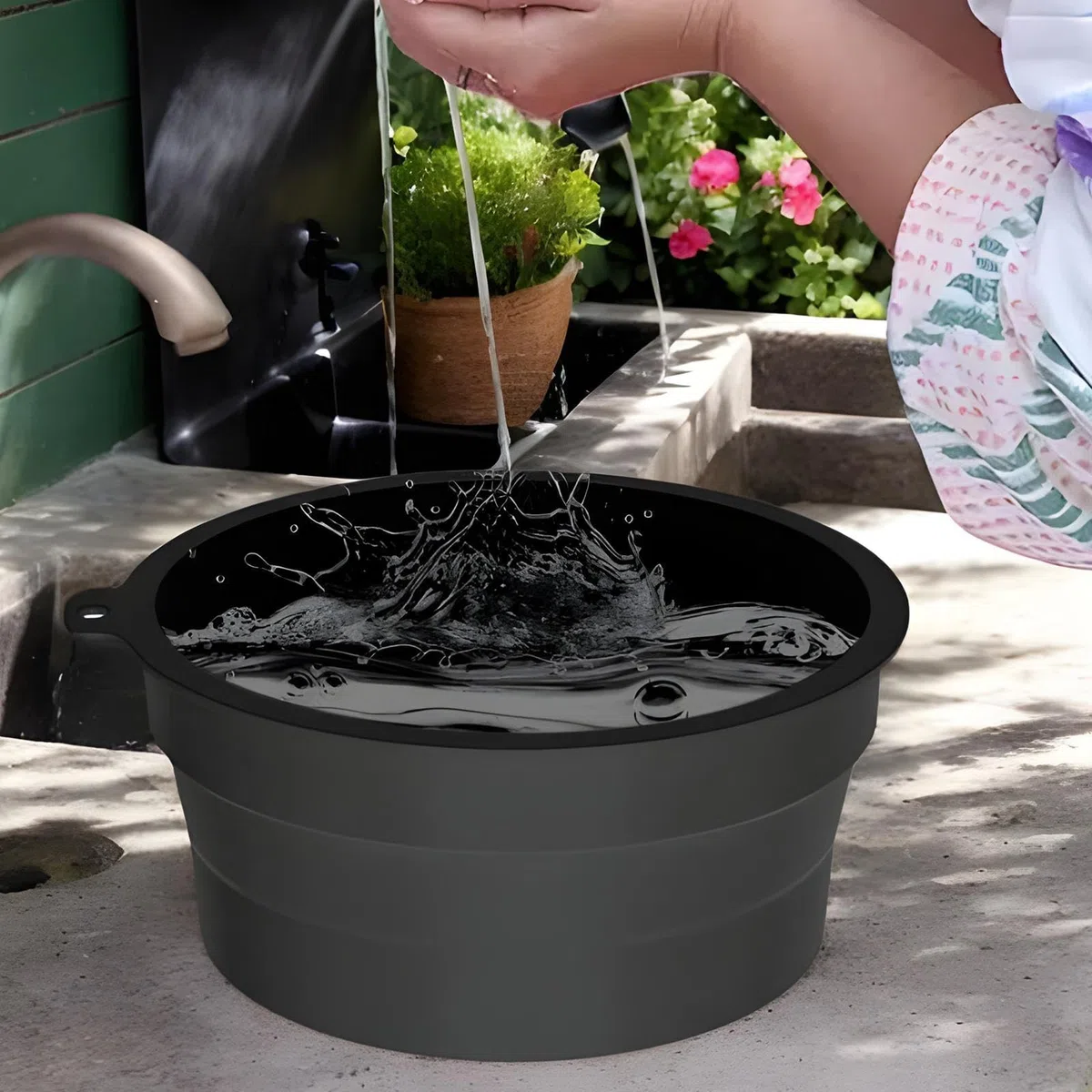 Genérico Cuenco Facial De Hielo - Baño Facial Frío Con Hielo | Lavabo Plegable De Silicona Reafirmante Para Piel En Casa Y Viajes