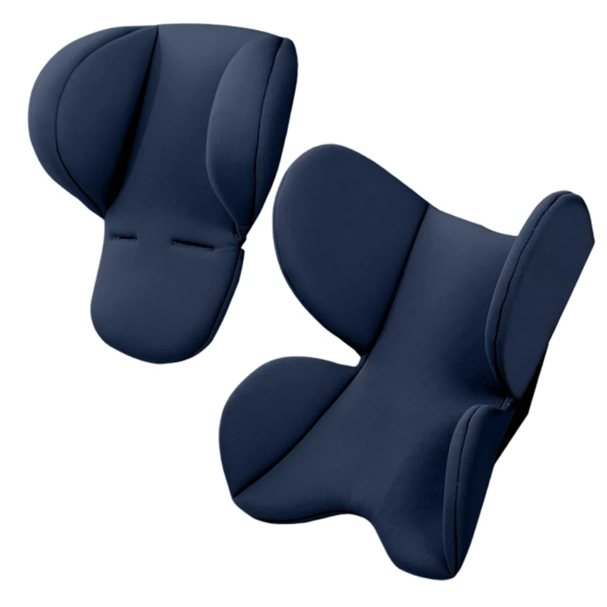 Inserto del asiento del recién nacido, inserto de carro infantil suave y cómodo de 2 piezas y soporte para la cabeza con orificio cinturón de seguridad para asientos de bebés, cochecitos, tr