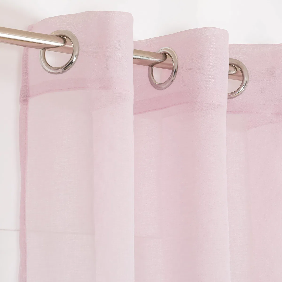 TRAMAS+ Cortinas Visillo Semitransparente para Salón y Dormitorio con Ojales, 140x260cm, 1 Pieza, Dormitorio, Infantil, Juvenil y Adulto y Comedor –Molly Malva