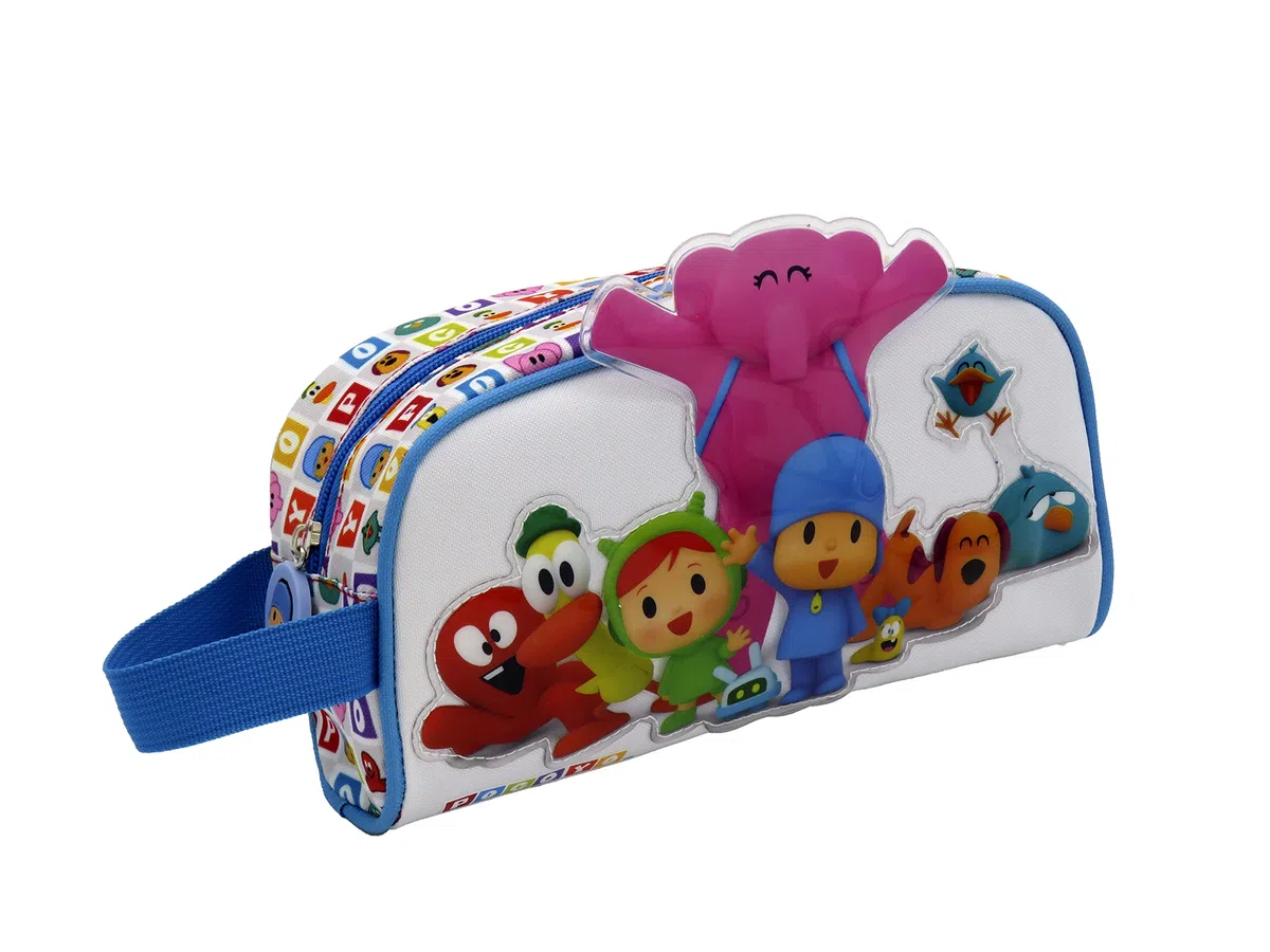 CyP Brands - Pocoyó, Neceser, Estuche, Bolsa de Aseo, Portatodo, Multicolor, Producto Oficial